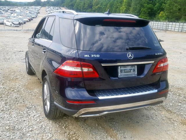 4JGDA2EB0CA019128 - 2012 MERCEDES-BENZ ML 350 BLU BLACK photo 3