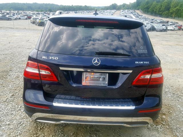 4JGDA2EB0CA019128 - 2012 MERCEDES-BENZ ML 350 BLU BLACK photo 9