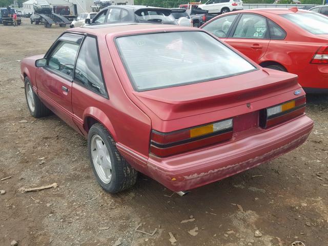 1FACP41E8PF110107 - 1993 FORD MUSTANG LX RED photo 3