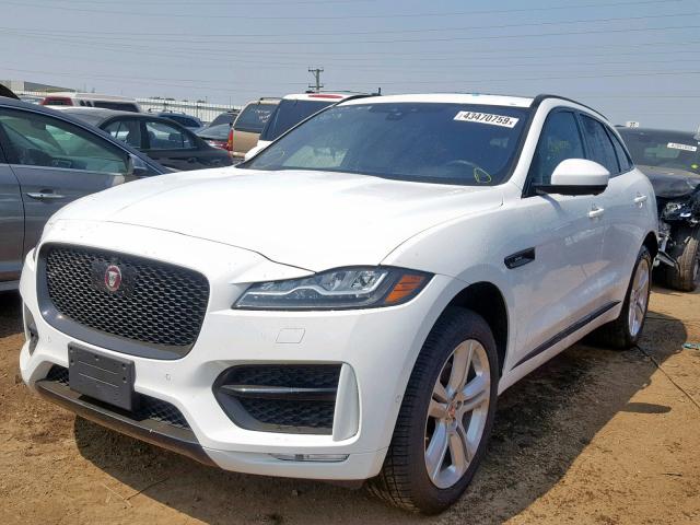 SADCL2GX0JA290839 - 2018 JAGUAR F-PACE R - WHITE photo 2