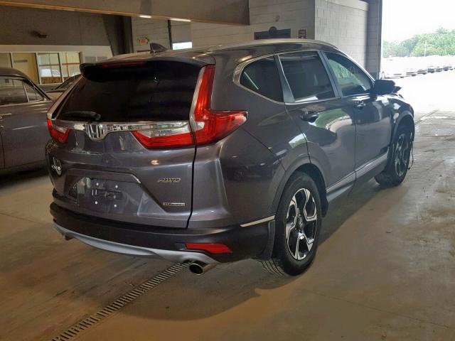 2HKRW2H97HH645263 - 2017 HONDA CR-V TOURI GRAY photo 4