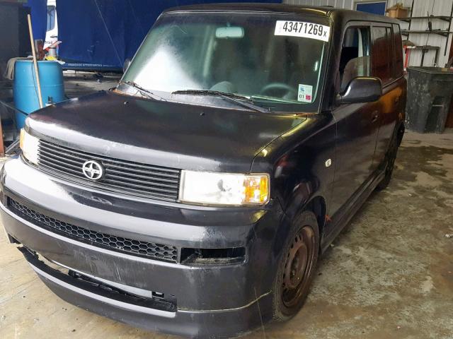 JTLKT334964123172 - 2006 TOYOTA SCION XB BLACK photo 2