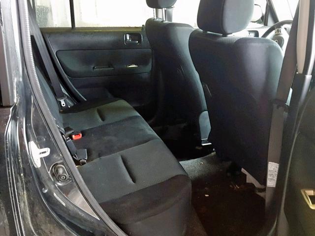 JTLKT334964123172 - 2006 TOYOTA SCION XB BLACK photo 6