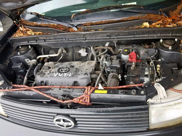 JTLKT334964123172 - 2006 TOYOTA SCION XB BLACK photo 7