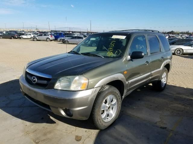 4F2CU09162KM64365 - 2002 MAZDA TRIBUTE LX GREEN photo 2