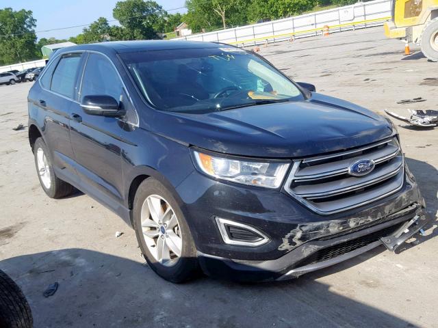 2FMTK4J90FBC27736 - 2015 FORD EDGE SEL BLACK photo 1