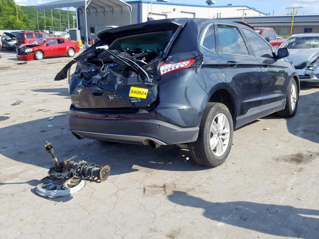 2FMTK4J90FBC27736 - 2015 FORD EDGE SEL BLACK photo 4