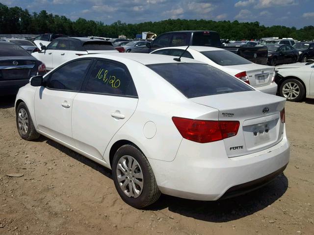 KNAFU4A23C5606029 - 2012 KIA FORTE EX WHITE photo 3