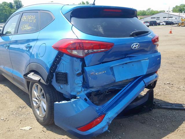 KM8J3CA40GU215536 - 2016 HYUNDAI TUCSON LIM BLUE photo 9