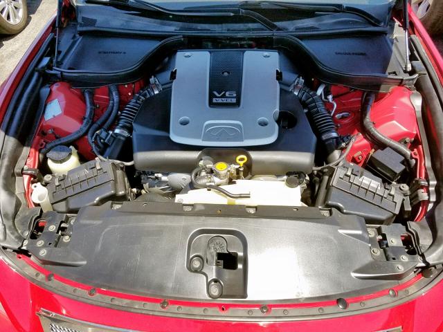 JNKCV64E78M119917 - 2008 INFINITI G37 BASE RED photo 7