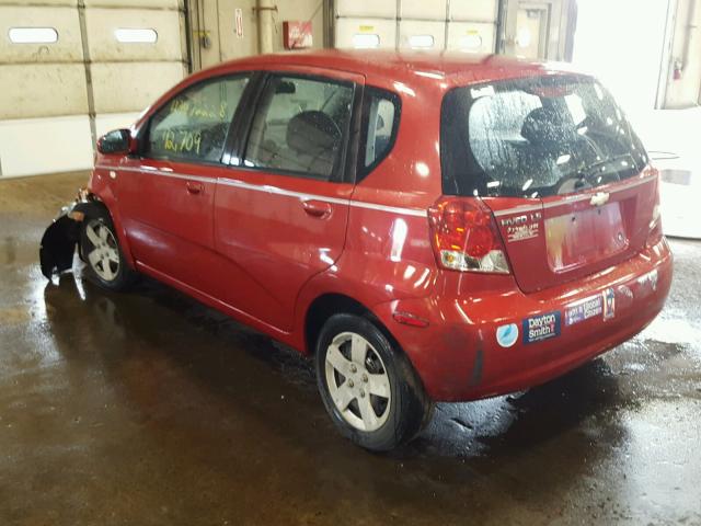 KL1TD66646B598193 - 2006 CHEVROLET AVEO BASE Qırmızı foto 3