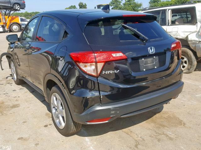 3CZRU5H54HM723748 - 2017 HONDA HR-V EX BLACK photo 3