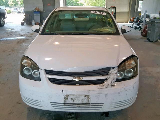 1G1AT58H597186327 - 2009 CHEVROLET COBALT LT WHITE photo 9