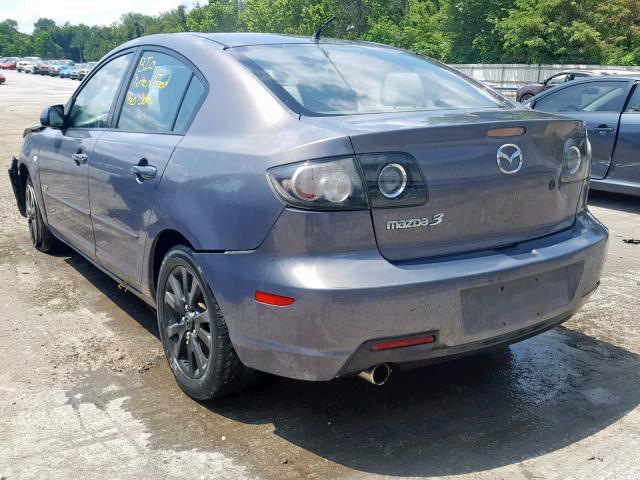 JM1BK323271701526 - 2007 MAZDA 3 S GRAY photo 3