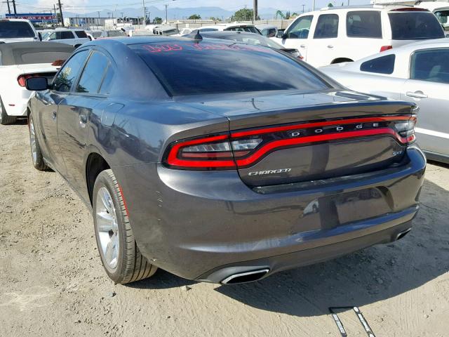 2C3CDXHG2HH509966 - 2017 DODGE CHARGER SX GRAY photo 3