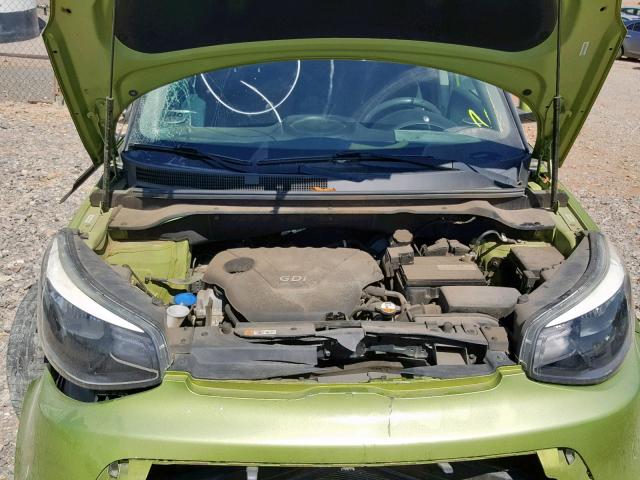 KNDJN2A26E7745514 - 2014 KIA SOUL GREEN photo 7