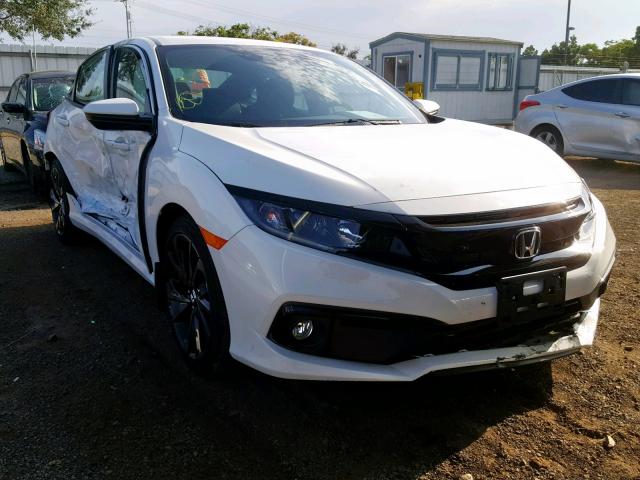 2HGFC2F84KH533804 - 2019 HONDA CIVIC SPOR WHITE photo 1