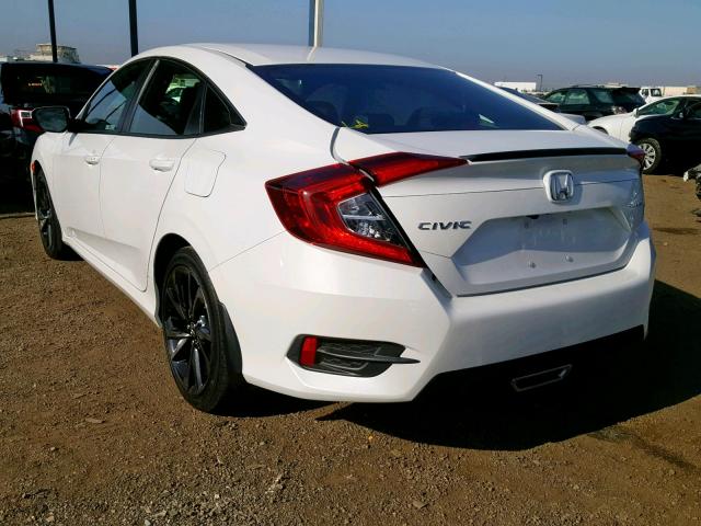 2HGFC2F84KH533804 - 2019 HONDA CIVIC SPOR WHITE photo 3