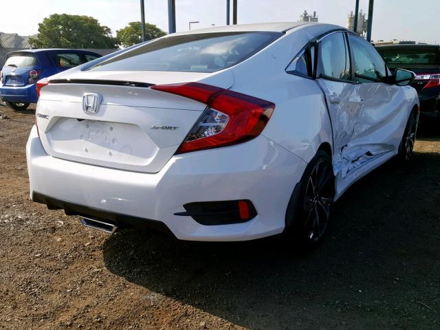 2HGFC2F84KH533804 - 2019 HONDA CIVIC SPOR WHITE photo 4