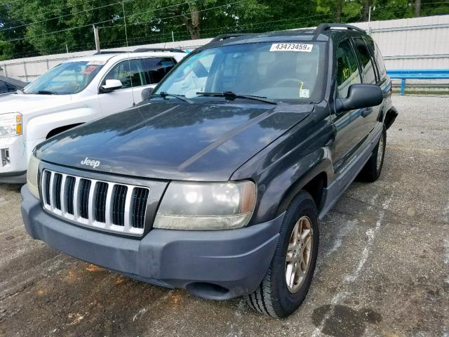 1J4GX48S44C433228 - 2004 JEEP GRAND CHER GRAY photo 2