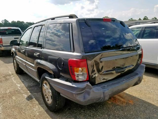 1J4GX48S44C433228 - 2004 JEEP GRAND CHER GRAY photo 3