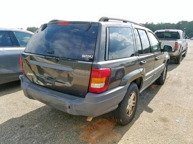 1J4GX48S44C433228 - 2004 JEEP GRAND CHER GRAY photo 4