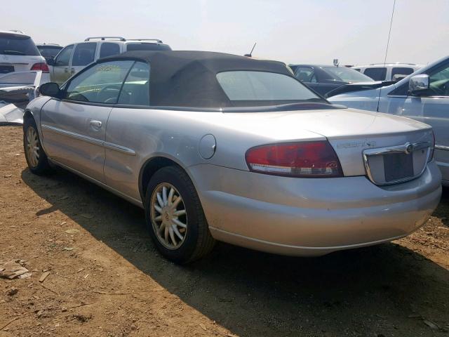 1C3EL55R02N309219 - 2002 CHRYSLER SEBRING LX SILVER photo 3