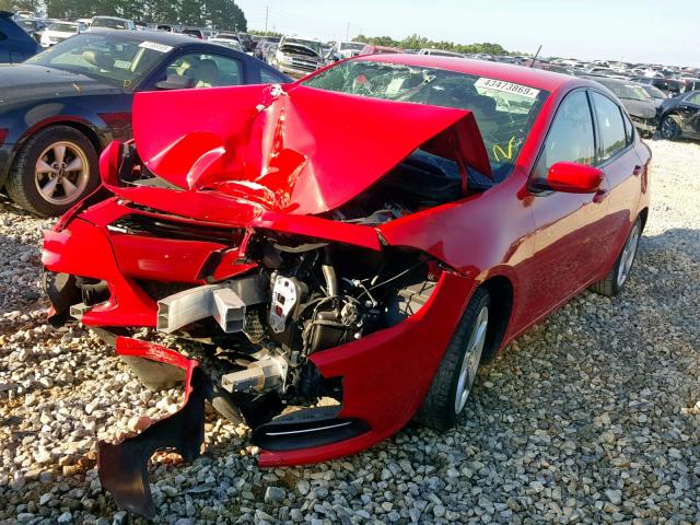 1C3CDFBA9GD720544 - 2016 DODGE DART SXT RED photo 2