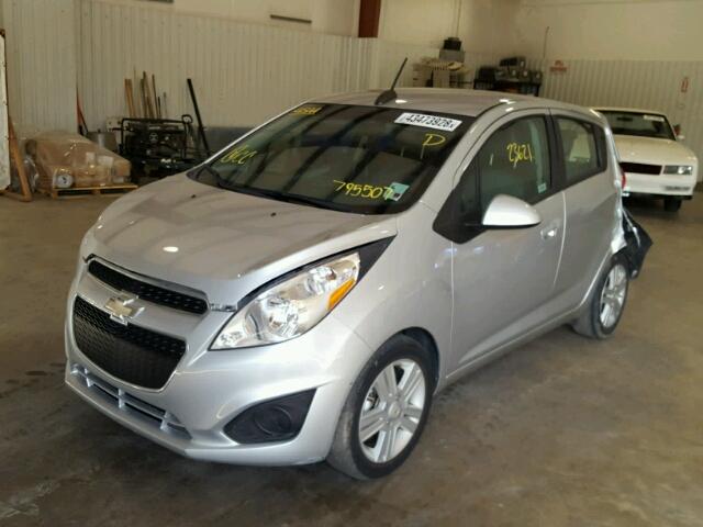 KL8CD6S96FC795507 - 2015 CHEVROLET SPARK 1LT SILVER photo 2