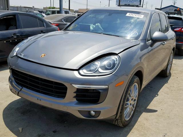 WP1AB2A28HLA51037 - 2017 PORSCHE CAYENNE S GRAY photo 2