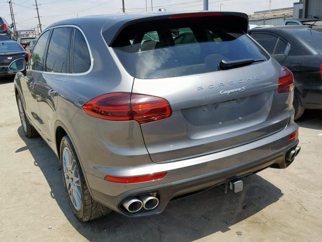 WP1AB2A28HLA51037 - 2017 PORSCHE CAYENNE S GRAY photo 3