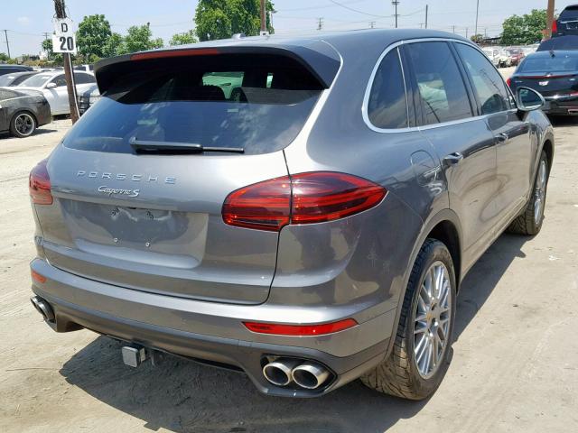 WP1AB2A28HLA51037 - 2017 PORSCHE CAYENNE S GRAY photo 4