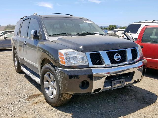 5N1AA08A76N724497 - 2006 NISSAN ARMADA SE BLACK photo 1