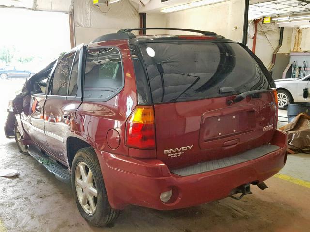 1GKDT13S172299707 - 2007 GMC ENVOY RED photo 3