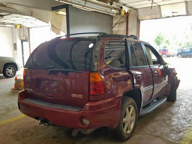 1GKDT13S172299707 - 2007 GMC ENVOY RED photo 4