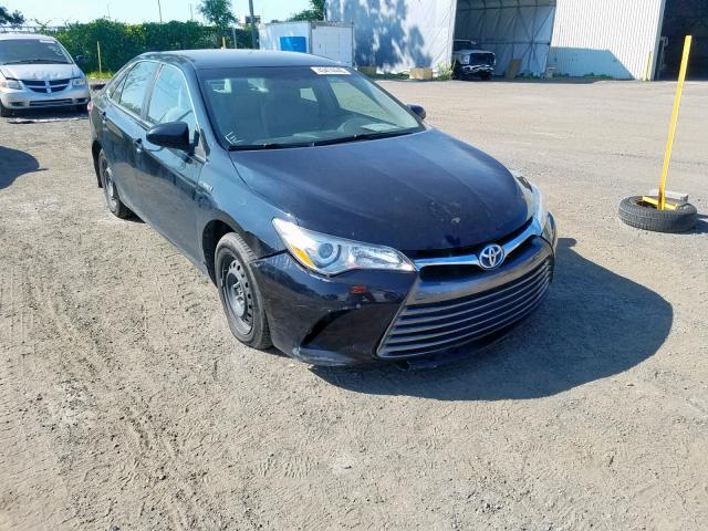 4T1BD1FK1FU143399 - 2015 TOYOTA CAMRY HYBR BLACK photo 1