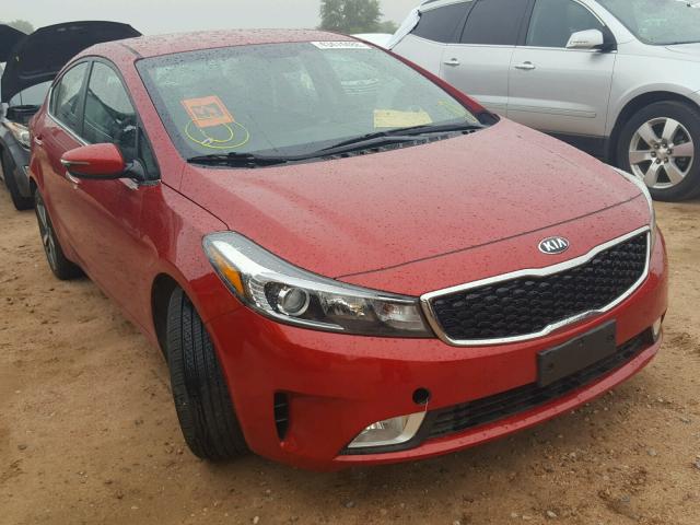 3KPFL4A89JE241528 - 2018 KIA FORTE EX RED photo 1