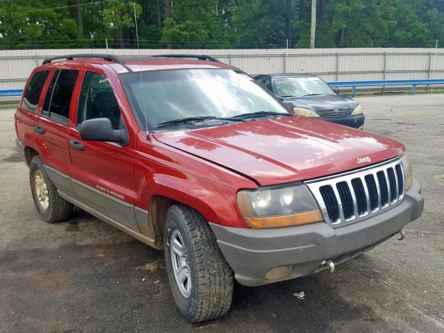 1J4GW48S02C151071 - 2002 JEEP GRAND CHER RED photo 1