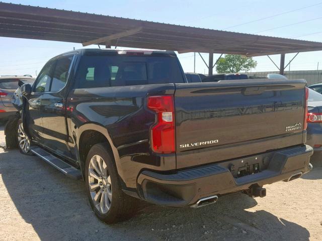 1GCUYHEL0KZ202458 - 2019 CHEVROLET SILVERADO BLACK photo 3