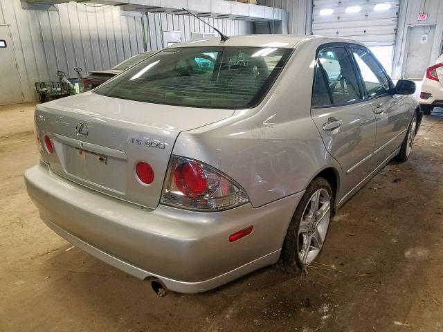 JTHBD192230065118 - 2003 LEXUS IS 300 SILVER photo 4