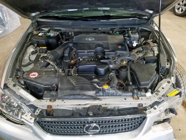 JTHBD192230065118 - 2003 LEXUS IS 300 SILVER photo 7