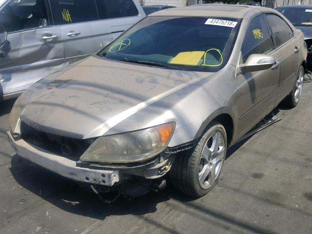 JH4KB16555C018249 - 2005 ACURA RL GOLD photo 2