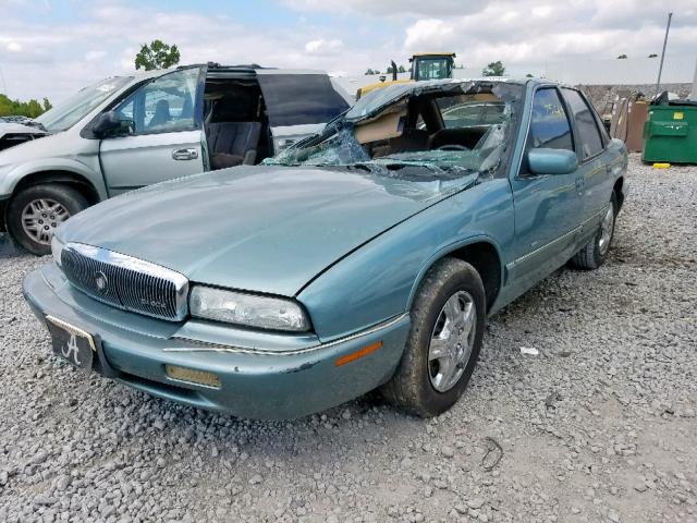 2G4WB52M9S1414916 - 1995 BUICK REGAL CUST TURQUOISE photo 2