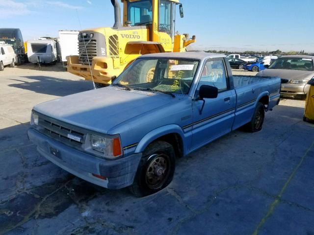 JM2UF2131H0140246 - 1987 MAZDA B2200 LONG BLUE photo 2