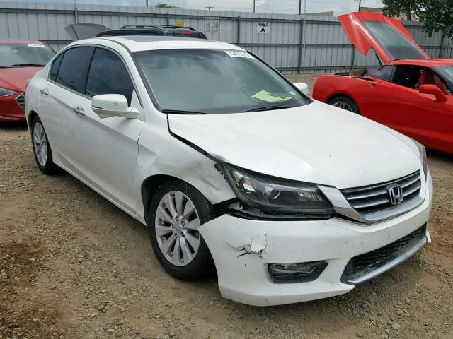 1HGCR2F84DA020832 - 2013 HONDA ACCORD EXL WHITE photo 1