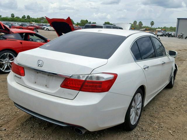 1HGCR2F84DA020832 - 2013 HONDA ACCORD EXL WHITE photo 4