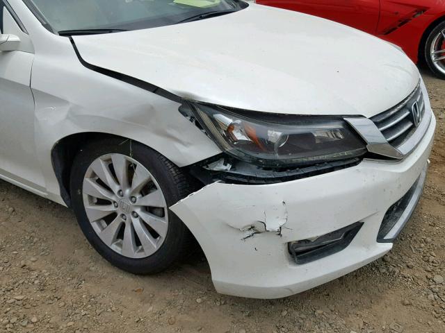 1HGCR2F84DA020832 - 2013 HONDA ACCORD EXL WHITE photo 9