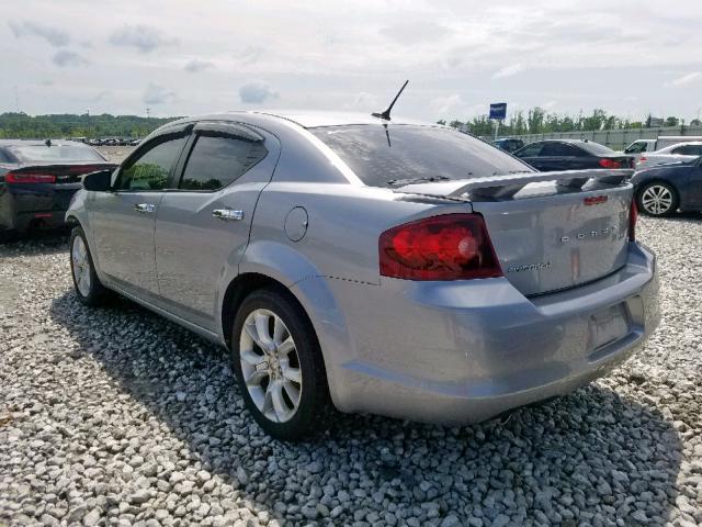 1C3CDZBG8EN166538 - 2014 DODGE AVENGER R/ SILVER photo 3