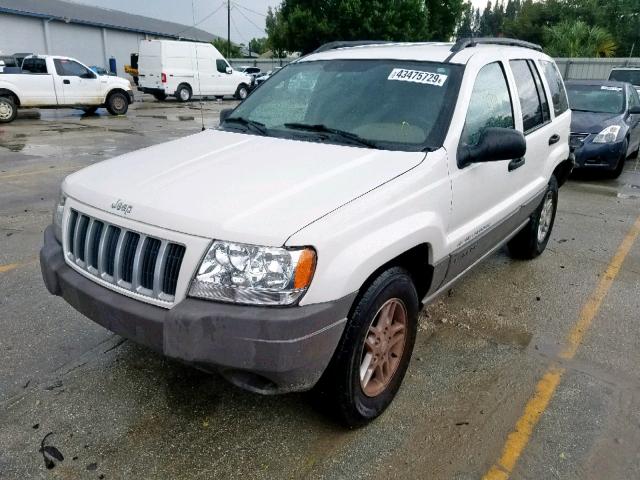 1J4GX48S74C150578 - 2004 JEEP GRAND CHER WHITE photo 2