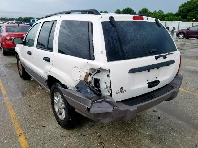 1J4GX48S74C150578 - 2004 JEEP GRAND CHER WHITE photo 3